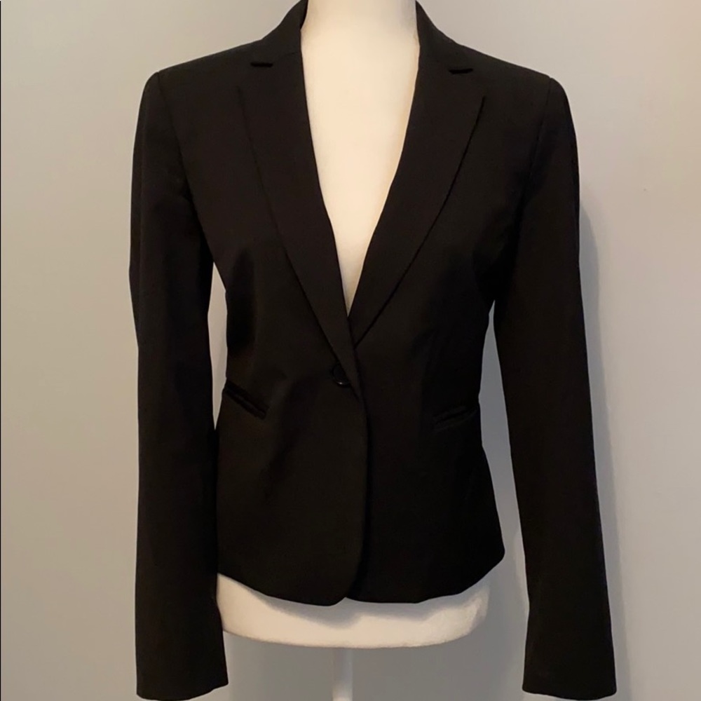 perfect Lands End black notch collar blazer! NWOT